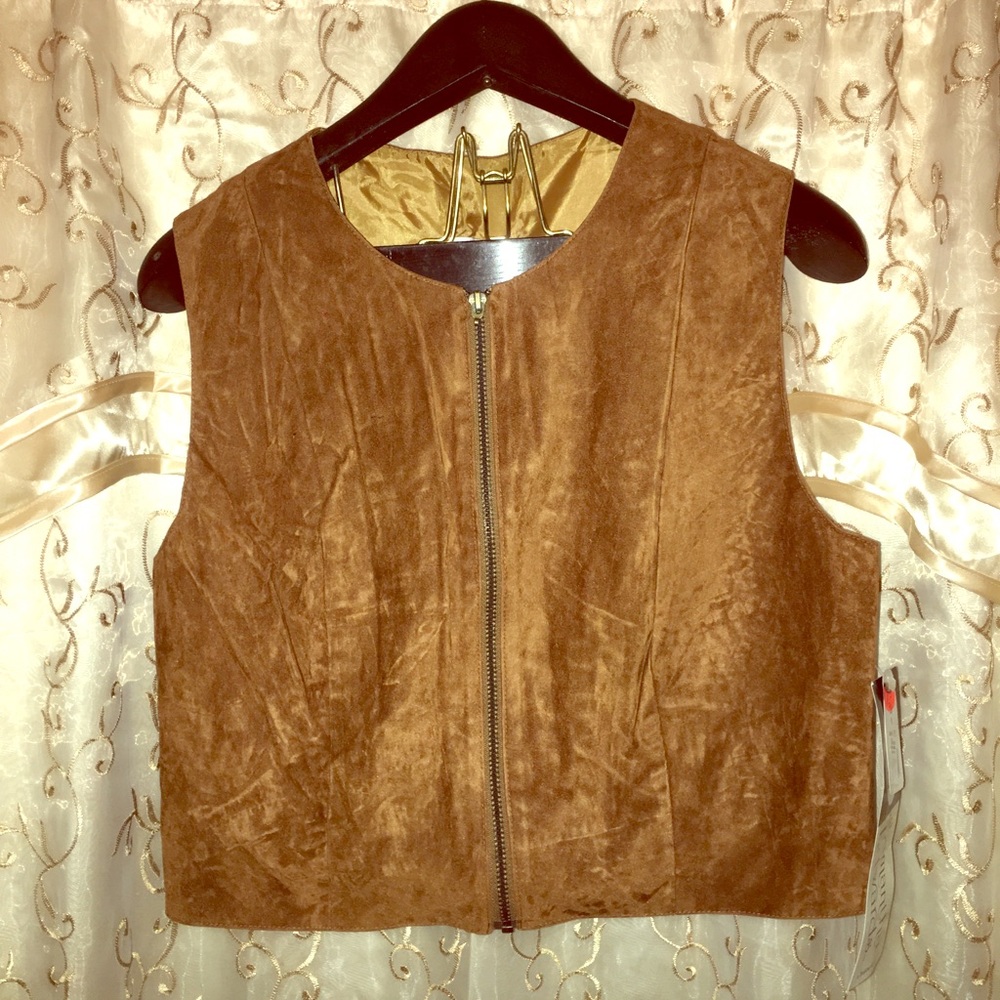 Samantha Edwards light suede ladies vest